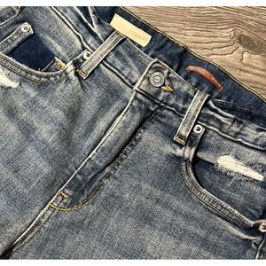 Pilcro by Anthropologie The Vintage Straight High Waisted Jeans SZ 28P (28x25)